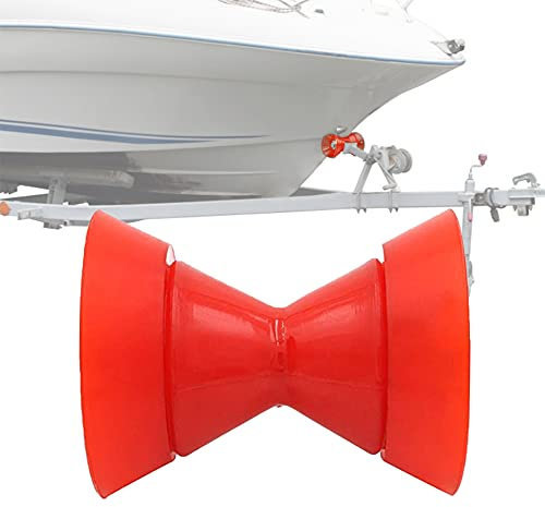 HWI Rouleau d'arc de remorque marine de 7,6 cm, tige de 1,27 cm, assemblage non marquant avec capuchon d'extrémité pour arrêter la remorque de bateau