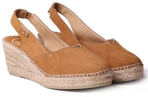Toni Pons Betty-A - Espadrillas con Zeppa Donna realizzate in camoscio.