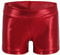 Dtone Mädchen Kurz Hose für Tanz Gymnastik Turnanzug Turn Shorts Glitzer glänzend Fitness Hotpants,Rot 120 (5-6 Jahre)