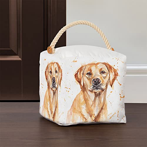 The Leonardo Collection LP48721 Labrador Design Doorstop | Gold and White Accessory, Yellow