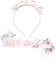 Abeillo 2 Stück Bride to Be Schärpe und Stirnband, JGA Schärpe Rosegold Stirnband Tiara, Junggesellinnenabschied JGA Deko Accessoires, Hochzeit Fotorequisiten Spiele Zubehör für Bachelorette Party