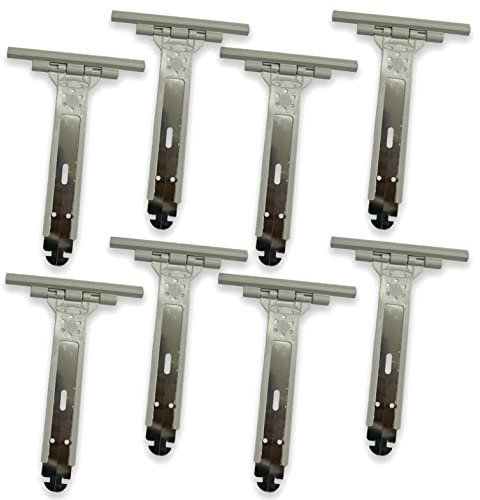 8 Flejes de Persiana. Fleje persiana con cuerpo con cuerpo metálico y revestimiento plástico para no dañar las lamas de persiana enrollable. Fleje Acero y plastico de 15 cm de largo (Pack 8 Flejes)