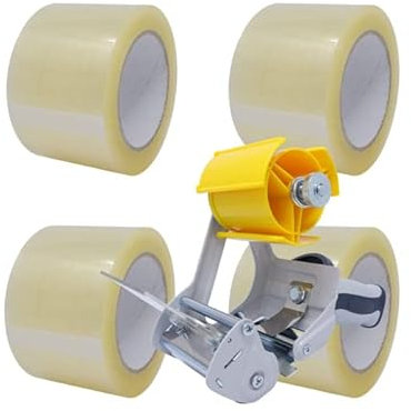 gws Paket-Klebeband PP leise Verpackungsband geräuscharm abrollend : Packband mit hoher Klebkraft in Profi-Qualität | versch. Farben | Länge: 100 m | Breite: 72 mm | Dicke: 50 μm |Farbe: transparent