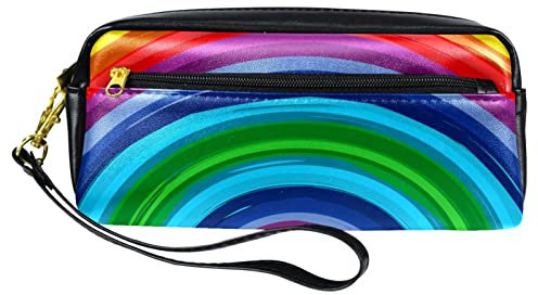 Federtasche Regenbogen Mäppchen Mit Fach Bleistift Tasche Mit Reißverschluss Stiftetasche Für College College-Studenten Schulsachen