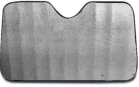 TIENDA EURASIA - Parasol Coche Delantero, Aluminio, Luna de Coche, Metalizado, Reflectante, Protección Rayos UV Parabrisas, Parasol Ventana Delantera, Coches, Furgonetas (150x90cm)