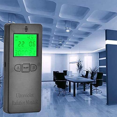 Tragbarer Digitaler LCD-UV-Strahlungsdetektor, UV-UVI-Messgerät, Tester mit Temperaturanzeige