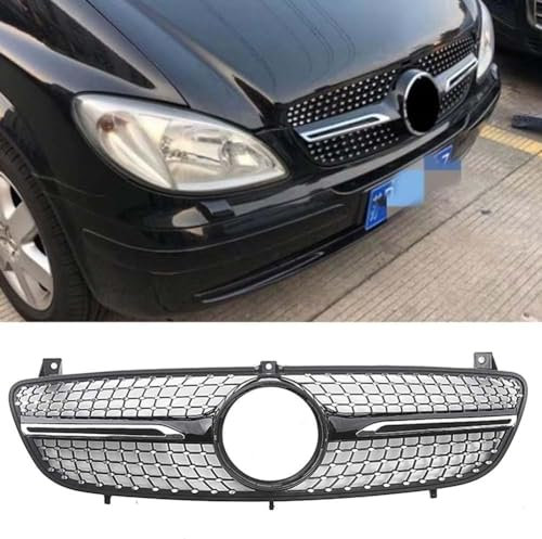 Auto Front Kühlergrille für Benz W639 Viano/Vito 2006-2010,Vorne Kapuze Kühlergrill Ersatz zubehör, Sport Stil Kühlergrill Autoersatzteile,B