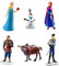 6 Stück Frozen Torte Topper, Figuren Tortendeko, Torte Kinder, Geburtstag Kuchendekoration, Geburtstags Party liefert, Cupcake-Figuren, Cartoon-Tortenaufleger, Deko Torte Mädchen Junge
