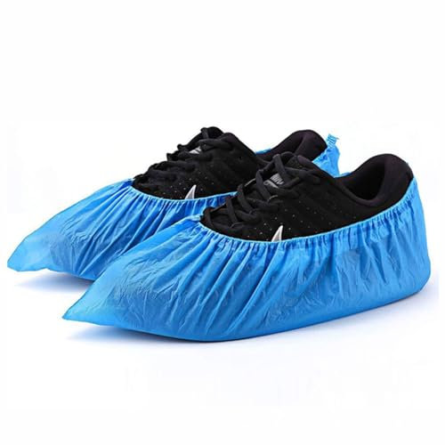 Dxcaicc Paquete de 800 (400 Pares) de Botines Desechables para Fundas de Zapatos, Antideslizantes, Desechables,Talla única, Protectores reciclables para Interiores y Exteriores