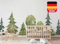Osomhome Wandtattoo Kinderzimmer Mädchen & Junge: Wald Bäume (280x100cm) | Kinderzimmer & Babyzimmer Deko | Wandsticker & Wanddeko Kinderzimmer | Wandaufkleber Kinderzimmer Wall Stickers ms3645