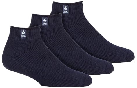 HEAT HOLDERS 3er Pack Herren Sneaker Socken Warm Thermosocken with Verstärkter Ferse und Zehen