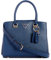 GUESS Damen Noelle Girlfriend Satchel Schulranzen, Tragegriff Oben, Marineblau