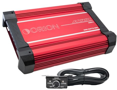 ORION HCCA2000.5 High Performance Class A/B+D 5-Channel Amp, 2000W RMS | 1 Ohm Stable Amplifier, Low/High Pass Crossover, Bass Boost Control, MOSFET Power Supply, with Bass Knob, Made in Korea