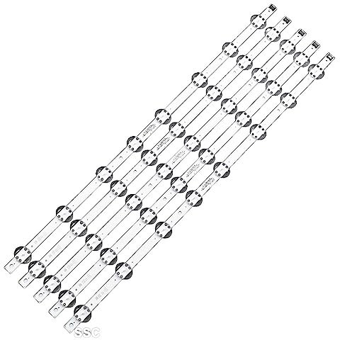 TUCANSBP Tira de retroiluminación de TV LED de 6 V 5 uds Compatible for LG 60 Pulgadas 60UN71006LB 60UM71007LB 60UM7100PLB 60UM6950DUB 60UM6900DUB SC_19.5_Trident_60UM71_