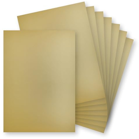 Springboard Spiegelfolie, A4, matt, 230 g/m² Karton für Kartenherstellung, Spiegelfolien-Karton, kompatibel mit Stanzmaschinen, glitzerndes Bastelbedarf, Gold, 10 Stück