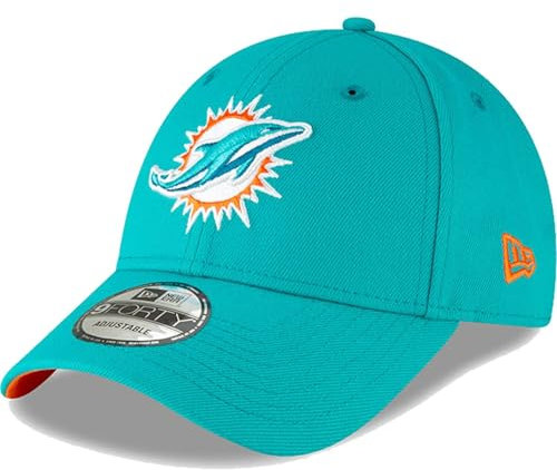 New Era NFL The League 9FORTY Adjustable Hat Cap One Size, Miami Dolphins - Aqua, Einheitsgre