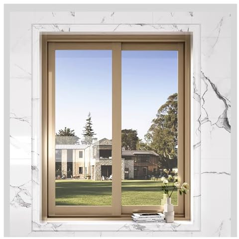 Generisch Horizontale Außenfenster mit Aluminiumrahmen, abschließbares Dachfenster, Unterputz-Horizontal-Schiebefenster for Badezimmer/Garage/Schuppen(WxH 26x18in(66x46cm))