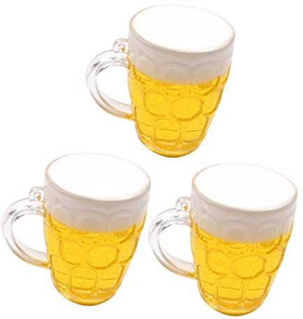 Amosfun Bier 3-teiliges Set Oktoberfest Party Dekorationen Kuchen Layout Für Geburtstag Tanz Party Und Festliche Anlässe