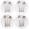 Elegante Colección Vajillas En Miniatura para Casas Muñecas Cocina con Platos Y Utensilios 4 Set Escala Casas Muñecas Culterio