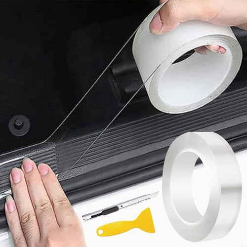 Lackschutzfolie Transparent,Lackschutzfolie,Lackschutzfolies Auto,Einstiegsleisten Schutz Auto,Auto Folie,Kantenschutzfolie Selbstklebende Schutz Folie für Auto,Fahrrad,Motorrad,Möbel