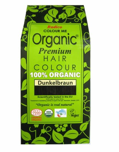 Radico Colour Me Organic Pflanzenhaarfarbe – Dunkelbraun