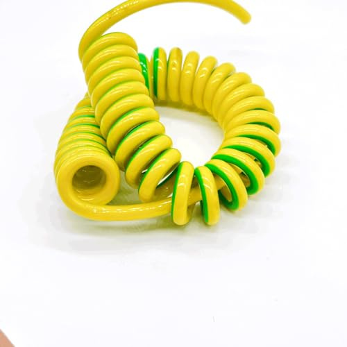 Alrededor del Cable de alimentación Suave, Cable elástico de 18 m, Poliuretano unipolar Amarillo-Verde, Cable de Tierra de 0,5-16 mm²(5AWG 16mm2)