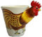 Bunte Hühner Tasse Becher Keramik Tier Geschenk