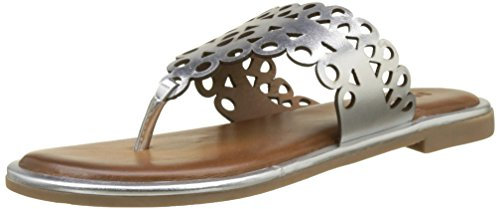 Inuovo Damen 8343 Zehentrenner, Silber (Pewter)