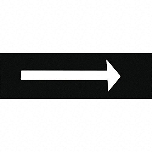 Deezio Malschablonen, PVC-Pfeilschablone, Kunststoff, Wandschablone, Pfeilschild, Symbol, Gehwegmarkierungsschablone – 8,9 cm