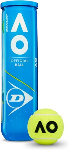 Dunlop AO 18 Tubes of 4 Official Australian Open Balls