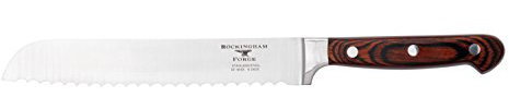 Rockingham Forge Essentials 8000 Series 8” Bread Knife with Classic Riveted Pakkawood Handles and Full Tang Construction, Stainless Steel Blades,RF-8003