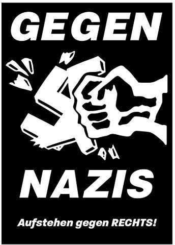 Racker-n-Roll GEGEN NAZIS Aufkleber 10er Pack