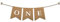 PatchClub Hochstuhl-Banner für den ersten Geburtstag, Jute, rustikales Thema