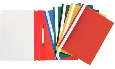 Pack of 60 Assorted Colour A4 Project Folders by Janrax