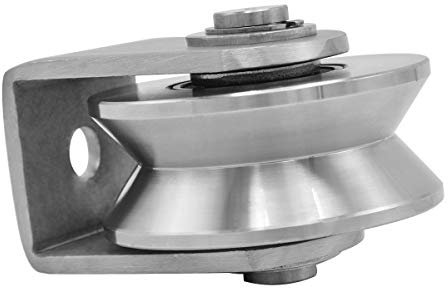 Penkwiio Pulley Wheel with 2 Bearing, Shoulder Pulley Cable Pully Block Heavy Duty Loading 400kg for Washing Line/Rope,DIY Attachment Lifting Blocks,hoists,Ladder Lift,DIY Home Projects,Shop Lifts