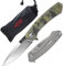 Firebird GANZO Adimanti Skimen Pocket Klappmesser G10 Griff mit Clip und Glasbrecher D2 Stahlklinge Jagd Angeln Camping Outdoor EDC Messer (Camouflage)