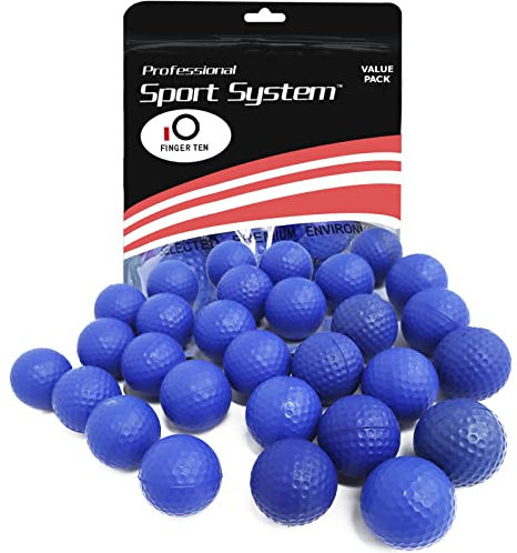 LOVMEAD 18er Pack PU Golfbälle Indoor Outdoor Training, Soft Golf Übungsbälle Golf Trainingsbälle für Damen Herren Kinder Driving Range Schaukel Praxis (Blau)