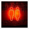 ROTULA TU MISMO Neon Toilet | Neon para baños de restaurantes, bares o locales comerciles | Neon para servicios 40 x 50 cm