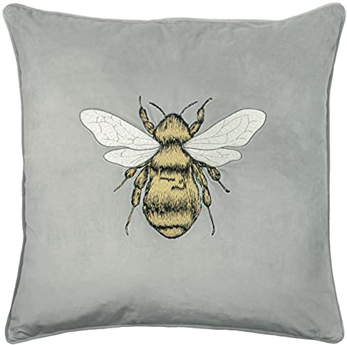 Paoletti Hortus Polyester gefülltes Kissen, Silver Grey, 50 x 50cm