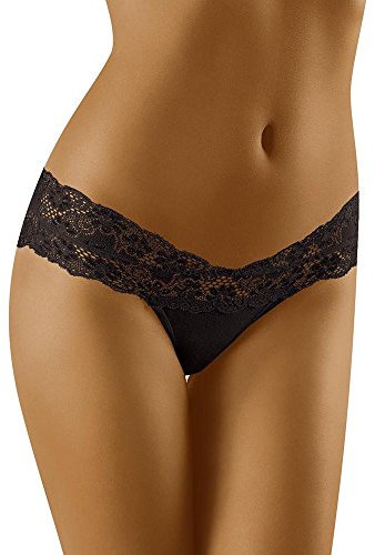 Wolbar Damen Slip WB196, Schwarz,L