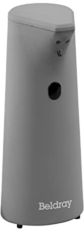Beldray® LA047109GRYEU7 Dosatore di sapone automatico, touchless, sensore a infrarossi, elegante e opaco, ricarica agevole, elimina facilmente i batteri, ideale per bagno e cucina, 230 ml, grigio