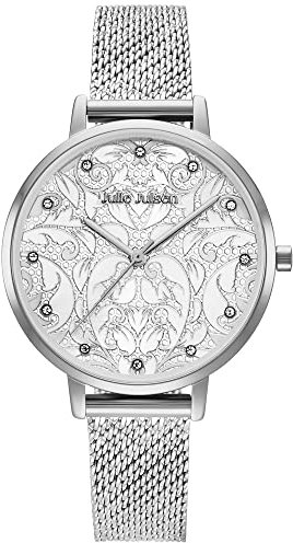 Julie Julsen JJW1418SME Garden Uhr Damenuhr Edelstahl 3 bar Analog Silber