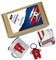 Caja de regalos atlético de Madrid personalizada con nombre, taza del Madrid, llavero del Madrid, posavasos del Madrid (Real Sociedad)