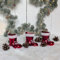 Christbaumkugel - Tannenbaumschmuck Nikolaus Stiefel 3er Set 8,5cm zum Aufhängen für den Weihnachtsbaum