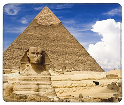 Pyramids of Egypt Gaming-Mauspad, Schreibtischunterlage, Laptop, Mauspad, Computer-Handgelenkmatte, Mauspad, 17,8 x 21,8 cm