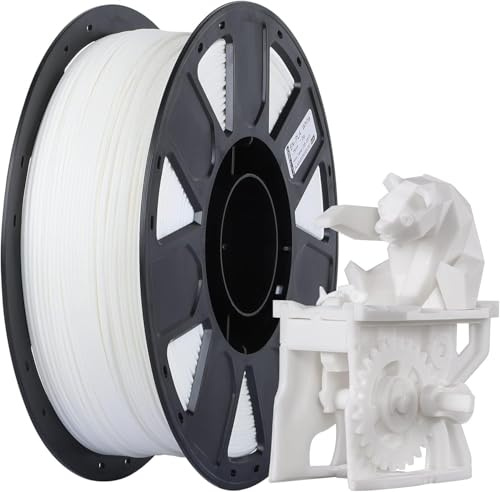 Creality Ender PLA Filament für 3D-Drucker, 1,75mm 3D Druck Filament, 1kg Spule, Ohne Verstopfung und Verformung, Maßgenauigkeit +/- 0,02mm, passend für die meisten FDM 3D Drucker, Weiß