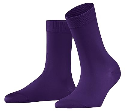 FALKE Damen Cotton Touch W So Baumwolle Einfarbig 1 Paar Socken, Lila (Petunia 6860) neu-umweltfreundlich, 35-38