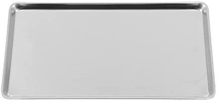 Healvian Reisnudelgericht Edelstahl Rechteckig Kaltpfeffertablett Japanischer Flacher Teller Zum Kochen Abtropftablett Dessert-Serviertablett Für Küche Restaurant Hotel 26 5 X 20 5 cm.