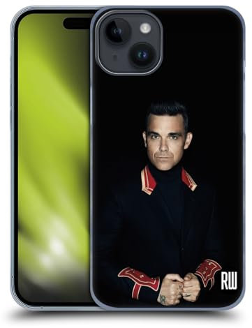 Head Case Designs Offizielle Robbie Williams Portrait Kalendar Harte Rueckseiten Handyhülle Hülle Huelle kompatibel mit Apple iPhone 15 Plus