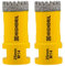 HIGHDRIL Diamond Drill Bit 25mm - 2pcs M14 Diamond Tip Drill Bit for Tile Porcelain Stoneware Ceramic Marble Granite Drilling with Angle Grinders
